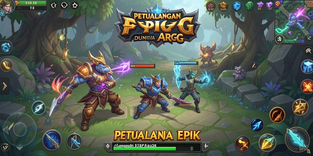 Tampilan gameplay ARPG yang menakjubkan dan mendebarkan.