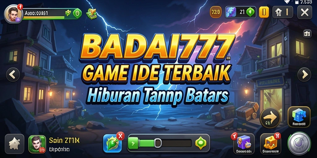 Tangkapan layar menunjukkan gameplay menarik dari BADAI777.