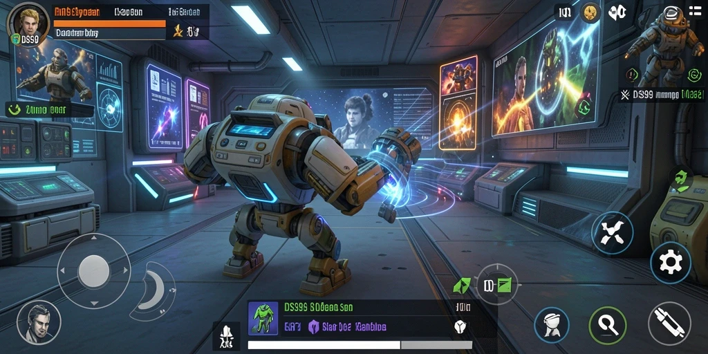 Tampilan gameplay DS99 yang interaktif dan menarik.