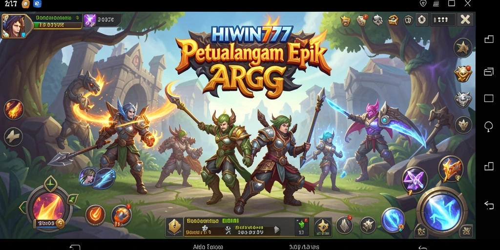 Tampilan gameplay HIWIN777 yang mendebarkan dalam misi ARPG.