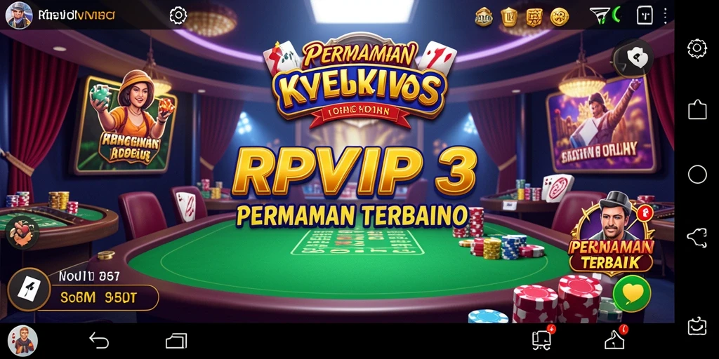 Tampilan menarik dari gameplay RPVIP3 di dunia Kasino.
